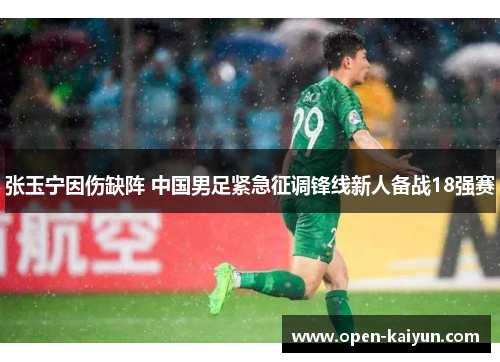 张玉宁因伤缺阵 中国男足紧急征调锋线新人备战18强赛